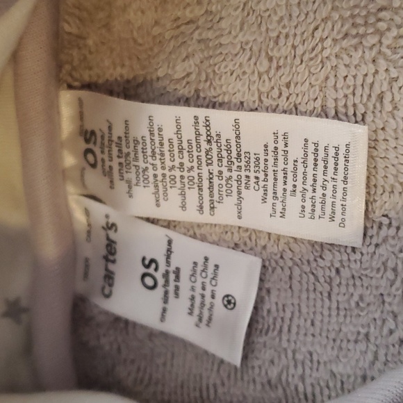 Brand New Carter's cute elephant hooded towel - Picture 9 of 9
